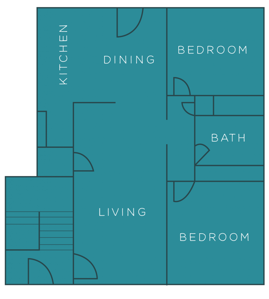 villas of kettering apartment floorplan